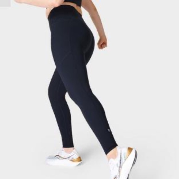 Sweaty Betty Navy Power UltraSculpt High-Waisted Workout Leggings - Picture 1 of 9